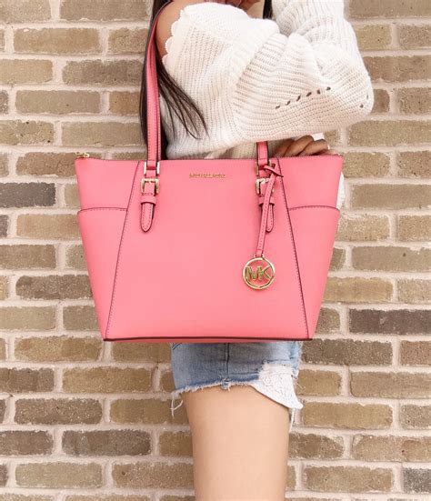 michael kors pink large tote bag|Michael Kors handbags pink tote.